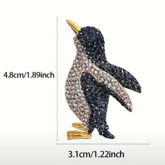 ✨ Zara Spheni Penguin Brooch - Picture 2 of 5